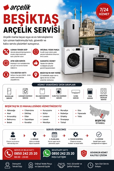 Beşiktaş Arçelik Servisi